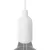Silicone E26 lamp socket set with concealed cable clamp