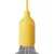 Silicone E26 lamp socket set with concealed cable clamp