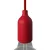 Silicone E26 lamp socket set with concealed cable clamp