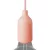 Silicone E26 lamp socket set with concealed cable clamp