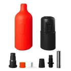 Silicone E26 lamp socket set with switch and hidden cable clamps