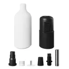 Silicone E26 lamp socket set with switch and hidden cable clamps