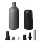Silicone E26 lamp socket set with switch and hidden cable clamps