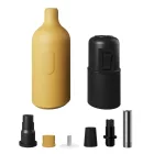 Silicone E26 lamp socket set with switch and hidden cable clamps
