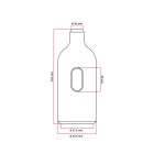 Silicone E26 lamp socket set with switch and hidden cable clamps