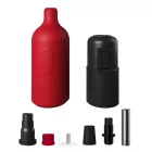 Silicone E26 lamp socket set with switch and hidden cable clamps