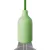 Silicone E26 lamp socket set with concealed cable clamp
