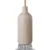 Silicone E27 lamp socket set with switch and hidden cable clamps