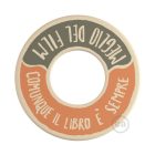 MINI-UFO: double-sided wooden disc READING BALLSH*T collection, theme GUERRA E PACE + MEGLIO DEL FILM