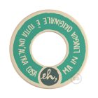 MINI-UFO: double-sided wooden disc READING BALLSH*T collection, theme COPERTINA + LINGUA ORIGINALE