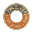 MINI-UFO: double-sided wooden disc READING BALLSH*T collection, theme WAR&PEACE + BETTER THAN THE MOVIE