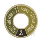 MINI-UFO: double-sided wooden disc READING BALLSH*T collection, theme LOVE READING + 2 PAGES