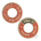 MINI-UFO: double-sided wooden disc READING BALLSH*T collection, theme PAGE + SCENT OF PAPER