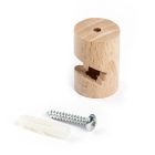 Decentraliser, wooden ceiling or wall-mounted "V" hook for fabric cables