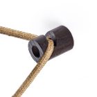 Decentraliser, wooden ceiling or wall-mounted "V" hook for fabric cables