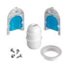 EIVA ELEGANT, E27 outdoor silicone lamp holder set for lampshades – the first IP65 wired lamp holder for the Modulair system
