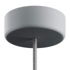 EIVA Cylindrical outdoor ceiling rosette set IP65 - made of soft-touch silicone for the Modulair system
