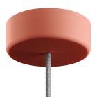 EIVA Cylindrical outdoor ceiling rosette set IP65 - made of soft-touch silicone for the Modulair system