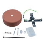 EIVA Cylindrical outdoor ceiling rosette set IP65 - made of soft-touch silicone for the Modulair system