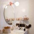 EIVA Cylindrical outdoor ceiling rosette set IP65 - made of soft-touch silicone for the Modulair system