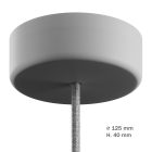 EIVA Cylindrical outdoor ceiling rosette set IP65 - made of soft-touch silicone for the Modulair system