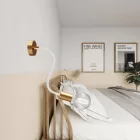 Kit Creative Flex flexible tube, silver RM02 fabric cover and metal connectors