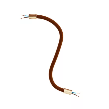 Kit Creative Flex flexible tube, brown RM13 fabric cover and metal connectors
