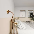 Kit Creative Flex flexible tube, brown RM13 fabric cover and metal connectors