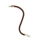 Kit Creative Flex flexible tube, Whiskey Black RZ22 fabric cover and metal connectors