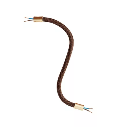 Kit Creative Flex flexible tube, Whiskey Black RZ22 fabric cover and metal connectors