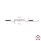 Kit Creative Flex flexible tube, silver RM02 fabric cover and metal connectors