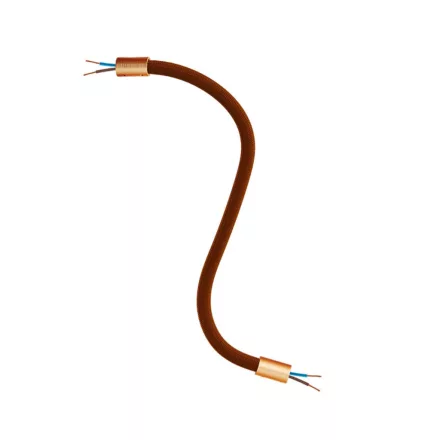 Kit Creative Flex flexible tube, brown RM13 fabric cover and metal connectors