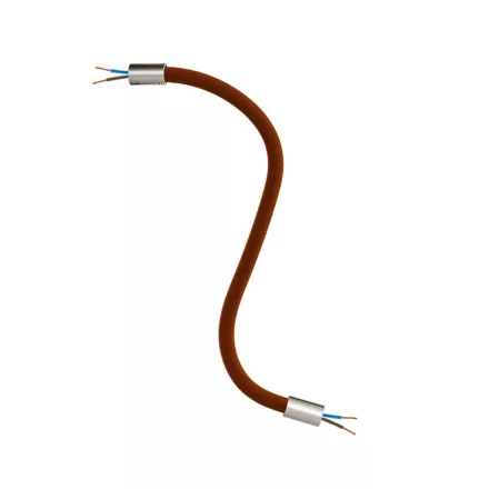 Kit Creative Flex flexible tube, brown RM13 fabric cover and metal connectors
