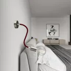 Kit Creative Flex flexible tube, burgundy RM19 fabric cover and metal connectors