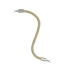 Kit Creative Flex flexible extension tube RN06 with neutral jute cover and metal connectors