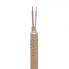 Kit Creative Flex flexible extension tube RN06 with neutral jute cover and metal connectors
