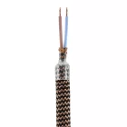 Kit Creative Flex flexible tube, Whiskey Black RZ22 fabric cover and metal connectors