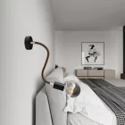 Kit Creative Flex flexible tube, Whiskey Black RZ22 fabric cover and metal connectors