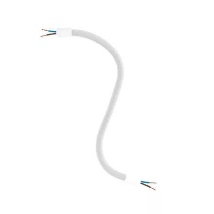 Kit Creative Flex flexible tube, silver RM02 fabric cover and metal connectors