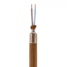 Kit Creative Flex flexible tube, brown RM13 fabric cover and metal connectors