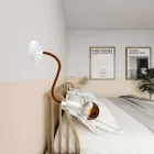 Kit Creative Flex flexible tube, brown RM13 fabric cover and metal connectors