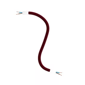   Kit Creative Flex flexible tube, burgundy RM19 fabric cover and metal connectors
