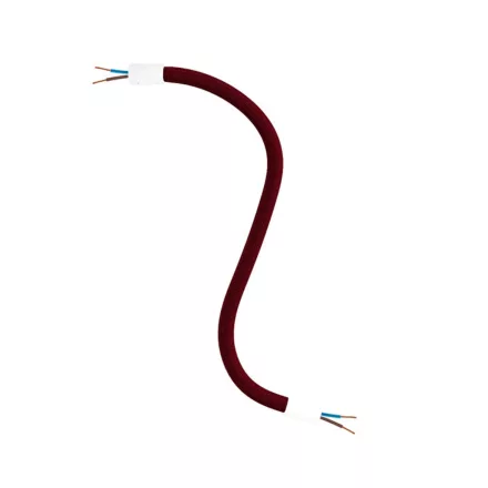Kit Creative Flex flexible tube, burgundy RM19 fabric cover and metal connectors