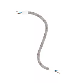   Kit Creative Flex flexible tube, Light Mélange RM72 fabric cover and metal connectors