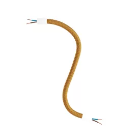   Kit Creative Flex flexible tube, RM73 bronze-colored fabric cover and metal connectors