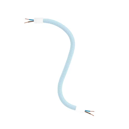 Kit Creative Flex flexible tube, baby blue RM76 with textile lining and metal connectors