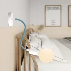 Kit Creative Flex flexible hose petrol blue RM78 with textile lining and metal connectors