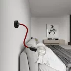 Kit Creative Flex flexible tube, RM09 with red fabric cover and metal connectors