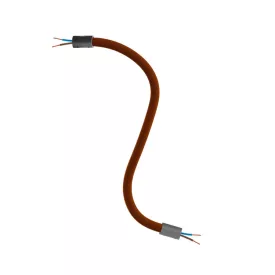   Kit Creative Flex flexible tube, brown RM13 fabric cover and metal connectors
