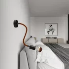 Kit Creative Flex flexible tube, brown RM13 fabric cover and metal connectors